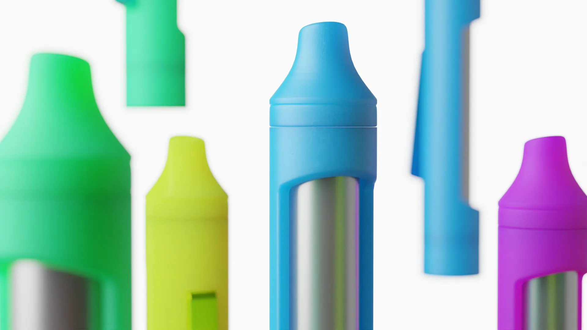 3D product visualization showing the selected product concept