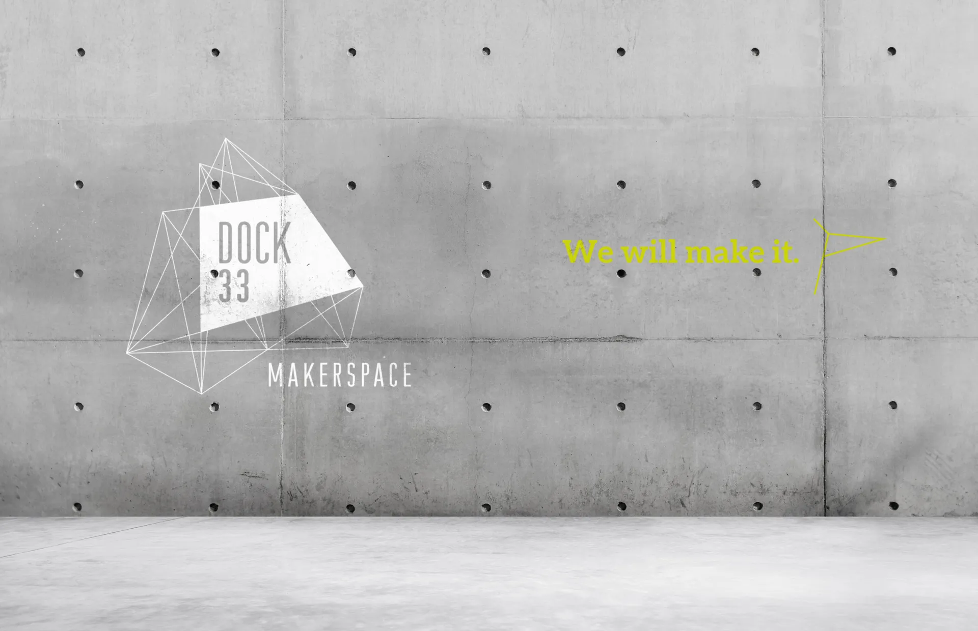 Dock 33 wall graphic application