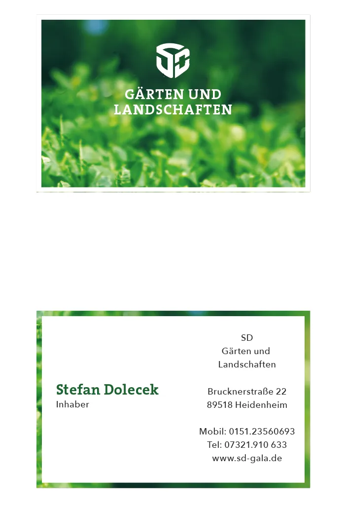 Corporate design project stationery application
