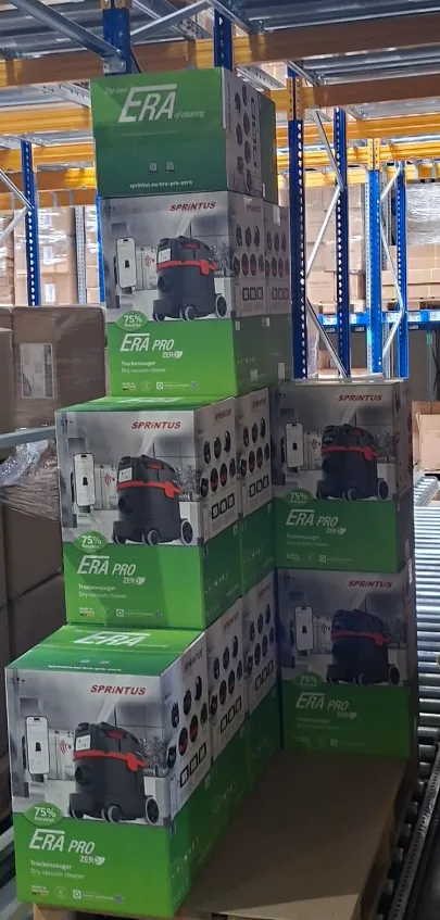 ERA PRO product packaging in a warehouse setting